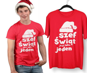 Koszulka Świateczna Na Prezent Mikołajki Szef