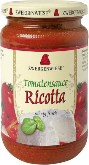 Pomidorowy Sos Z Ricottą Bezglutenowy Bio 350 G - Zwergenwiese