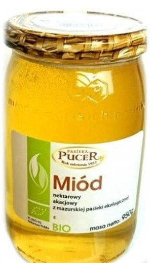 Miód akacjowy 950 g BIO Pucer