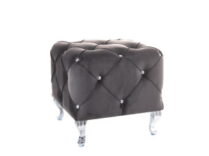 Puf HESTIA K VELVET szary glamour SIGNAL