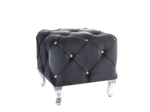 Puf HESTIA K VELVET czarny glamour SIGNAL