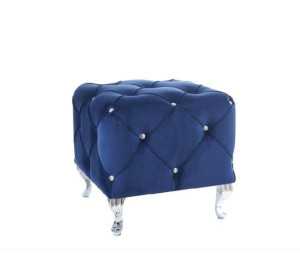 Puf HESTIA K VELVET granatowy glamour SIGNAL