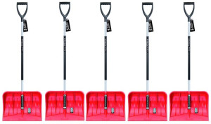 5x Łopata do śniegu Premium Zgarniacz DIABLO ILDB Metalowy trzonek