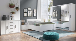 Sypialnia Z Łóżkiem I Szafą Z Lustrem 220 Deniro 4