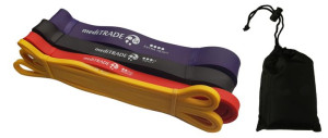 047 Zestaw 4 Gum Taśm POWER BAND do Ćwiczeń Rehabilitacji