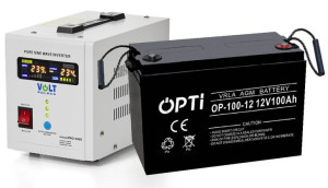Zasilacz Awaryjny Ups Sinus 500e+ Akumulator 100ah
