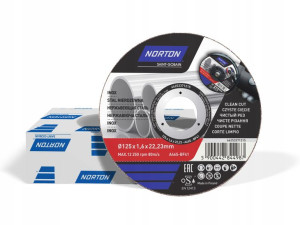 Tarcza Cięcia Metalu Inox 125x1,6x22,2 Norton 25sz