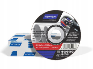 Tarcza Cięcia Metalu Inox 115x1,6x22,2 Norton 25sz