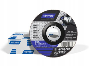 Norton 125x6,4 Tarcza Do Szlifowania Metalu 10szt