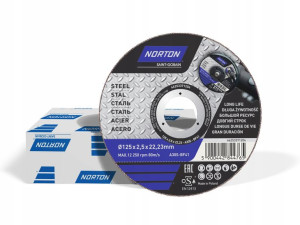 Tarcze Do Cięcia Metalu 125x2,5x22,2mm Norton 25sz