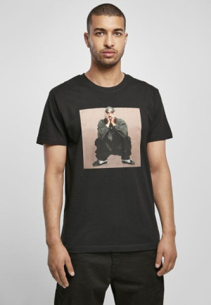 T-shirt Tupac Sitting Pose Black