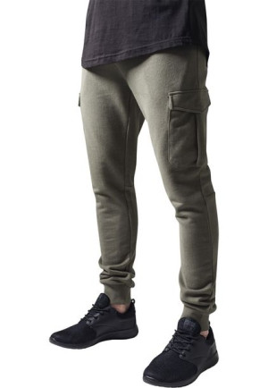 Spodnie Dresowe Fitted Cargo Olive