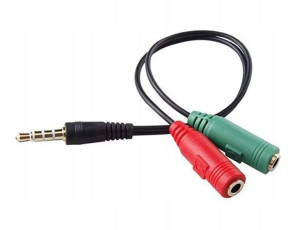 Adapter Przejściówka Jack Do Słuchawek Mikrofonu