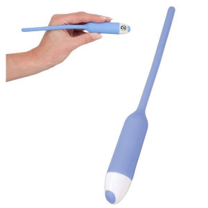 Silikonowy Dilator z Wibracjami 6mm Niebieski