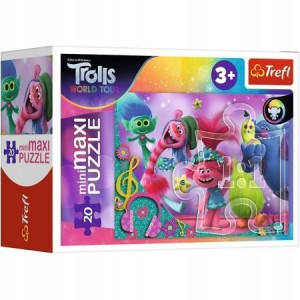 G204 Puzzle W muzycznym świecie Troli miniMaxi20