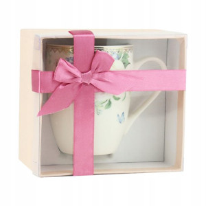 Kubek 320ml Porcelana Na Prezent Piękny Wzór