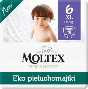 Eko Pieluchomajtki Pampersy Moltex 6 Pants 18sztuk