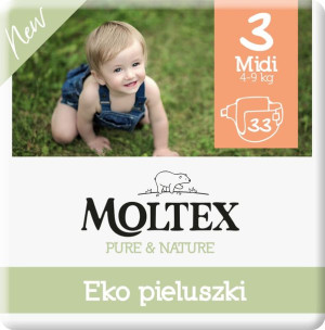 Eko Pieluchy Pampersy Moltex 3 Pieluszki 33 sztuki