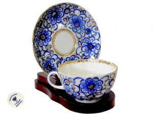  Filiżanka do herbaty motywy kwiatowe  Imperial Porcelain Łomonosow 250 ml