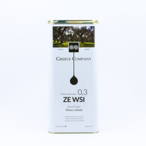 Oliwa z oliwek extra virgin "ZE WSI" niefiltrowana łagodna 0.33 5 l