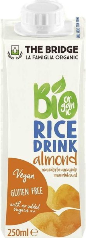 Napój ryżowy z migdałami bez glutenu 250ml EKO The Bridge