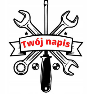 Tatuaż zmywalny MECHANIKA indywidualny TWÓJ NAPIS
