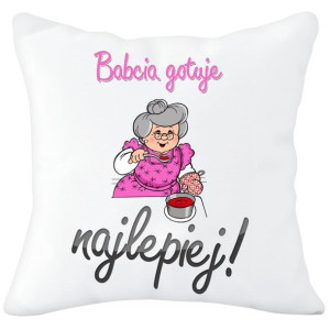 Poduszka 40x40 Z Nadrukiem Na Prezent Dla Babci