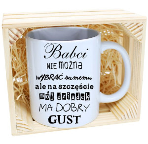 Prezent Kubek Z Nadrukiem Dla Babci W Skrzynce