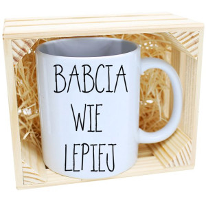 Prezent Kubek Z Nadrukiem Dla Babci W Skrzynce