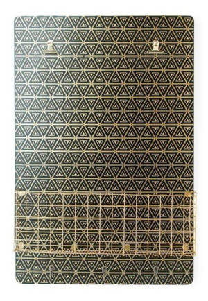 SARA GOLD Tablica z półką 40x6x60cm