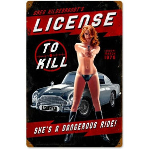 Szyld 30x45 License to Kill, USA Hit Prezent