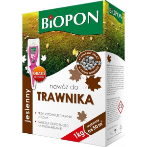 Biopon Nawóz Jesienny Do Trawy Trawnika Trawników Traw Ozdobnych 1 Kg