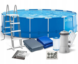 Intex 28242 9w1 basen 457x122cm pompa piaskowa (set)