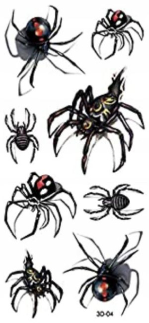 Tatuaż zmywalny tymczasowy pająk spider pajęczak
