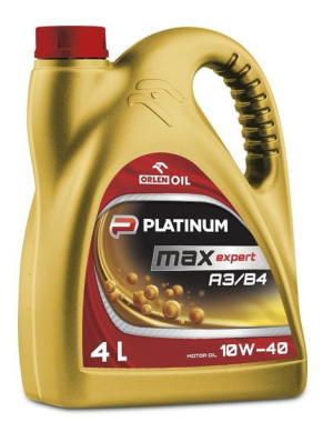 Olej PLATINUM MAX EXPERT A3/B4 10W-40 4 litry