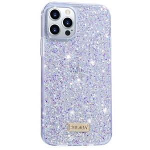 Etui IPHONE 11 PRO MAX Brokat Sulada Luminous Glitter fioletowe