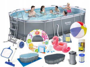 56448 Bestway 18w1 basen stelażowy 488x305x107cm (set)