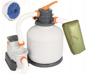 8327l/h Bestway 58499 pompa piaskowa + piasek+ chemconnect