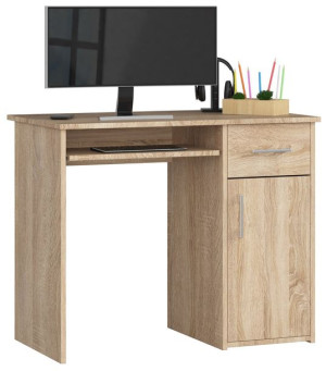 Biurko Pin 90 Cm Sonoma Wolnostojące