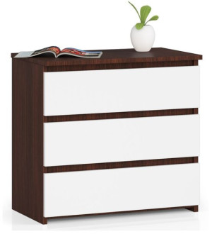 Szafka Nocna Cl3 60 Cm Wenge / Biała