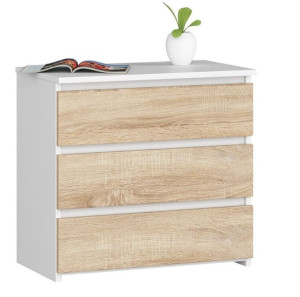 Szafka Nocna Cl3 60 Cm Biała / Sonoma