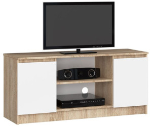 Szafka Rtv 120 Cm 2d 1p Sonoma / Biała