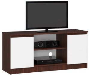 Szafka Rtv 120 Cm 2d 1p Wenge / Biała