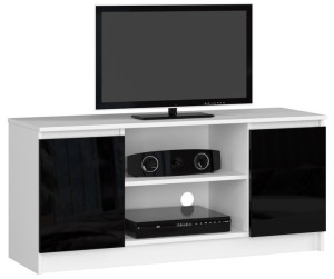 Szafka Rtv 120 Cm 2d 1p Czarny Akryl Wysoki Połysk