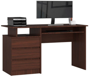 Biurko Clp 135 Cm Wenge Wolnostojące