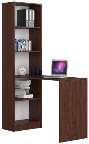 Biurko Z Regałem Smart Wenge