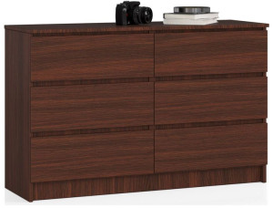 Komoda K 120 Cm 6 Szuflad Wenge