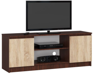 Szafka Rtv 140 Cm 2d 1p Wenge / Sonoma