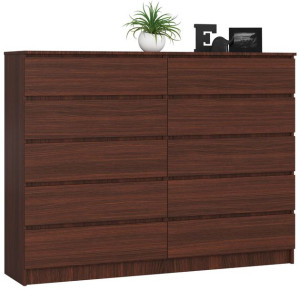 Komoda K 160 Cm 10 Szuflad Wenge