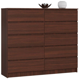 Komoda K 140 Cm 10 Szuflad Wenge
